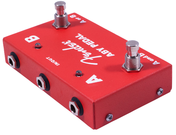 Fender 2-Switch ABY Pedal, Red 0234506000