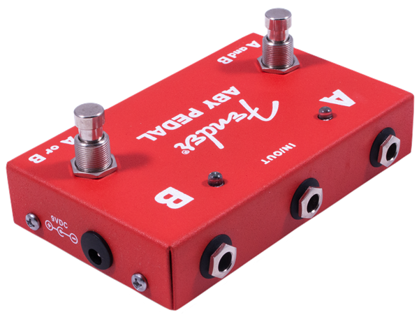 Fender 2-Switch ABY Pedal, Red 0234506000