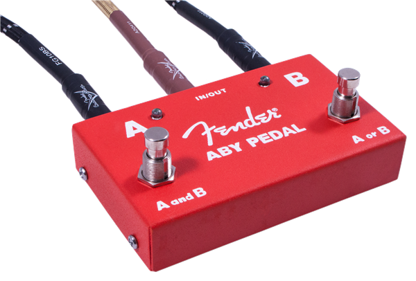 Fender 2-Switch ABY Pedal, Red 0234506000