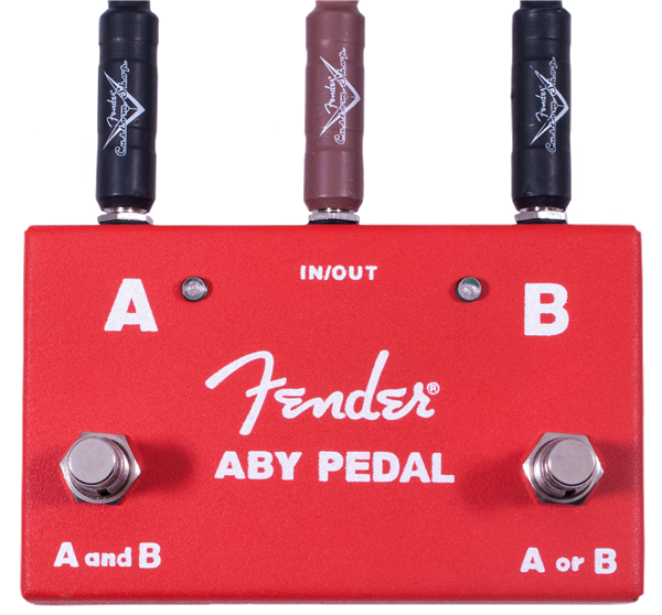 Fender 2-Switch ABY Pedal, Red 0234506000