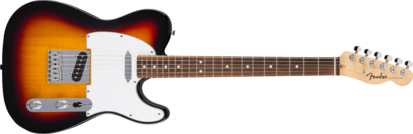 Fender Standard Telecaster®, Laurel Fingerboard, White Pickguard, 3-Color Sunburst