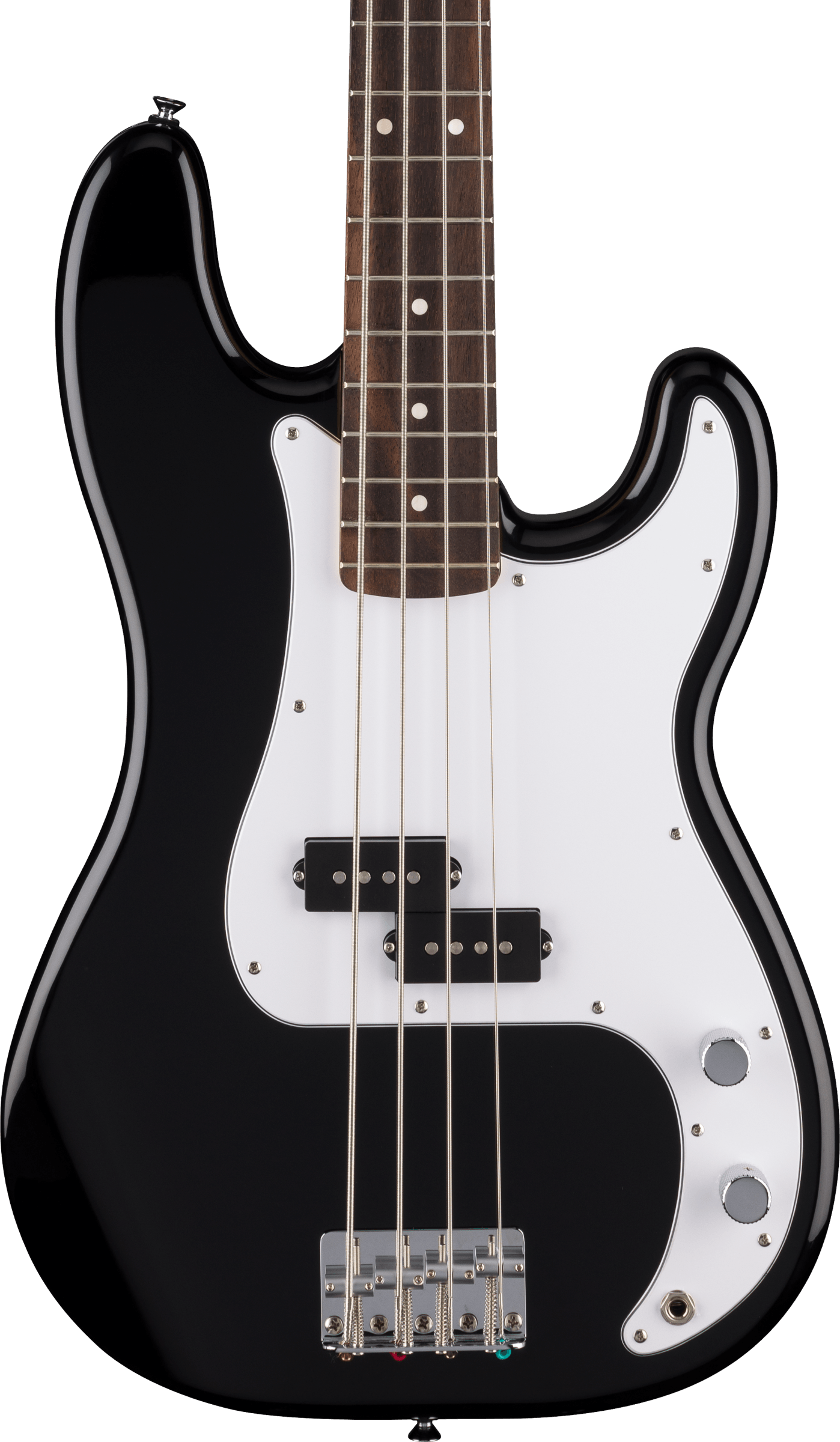 Fender Standard Precision Bass Laurel Fingerboard, White Pickguard, Black
