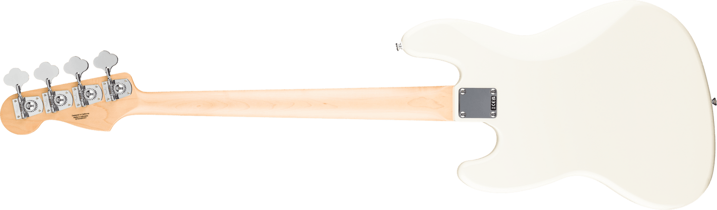 Fender Standard Jazz Bass Laurel Fingerboard, White Pickguard, Olympic White