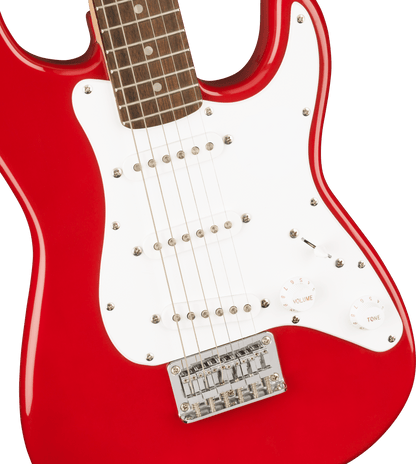 Squier Mini Stratocaster®, Laurel Fingerboard, White Pickguard, Dakota Red