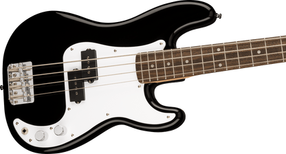 Squier Mini Precision Bass®, Laurel Fingerboard, White Pickguard, Black