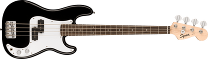 Squier Mini Precision Bass®, Laurel Fingerboard, White Pickguard, Black