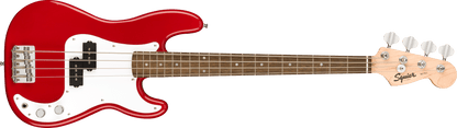 Squier Mini Precision Bass®, Laurel Fingerboard, White Pickguard, Dakota Red