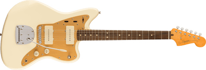 Squier J Mascis Jazzmaster®, Laurel Fingerboard, Gold Anodized Pickguard, Vintage White
