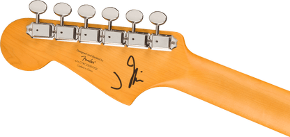 Squier J Mascis Jazzmaster®, Laurel Fingerboard, Gold Anodized Pickguard, Vintage White