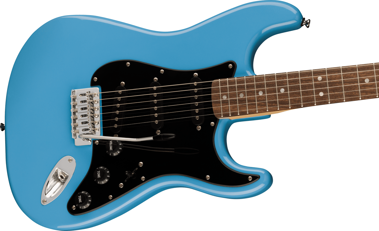 Squier Sonic® Stratocaster®, Laurel Fingerboard, Black Pickguard, California Blue