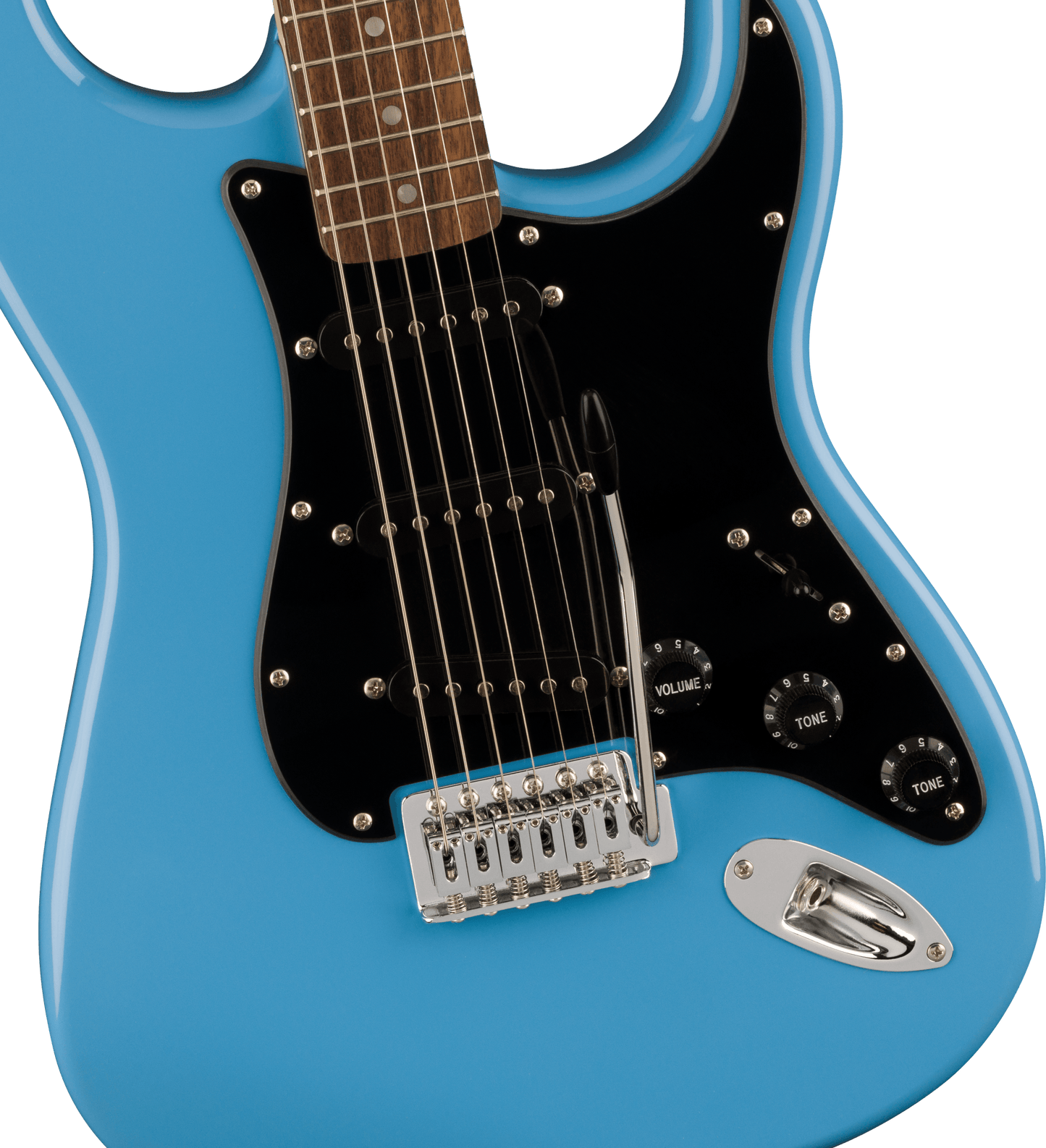 Squier Sonic® Stratocaster®, Laurel Fingerboard, Black Pickguard, California Blue