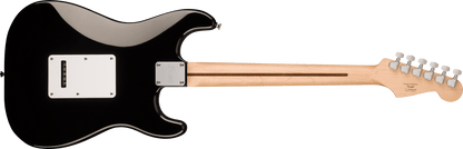 Squier Sonic Stratocaster Left-Handed Maple Fingerboard White Pickguard, Black