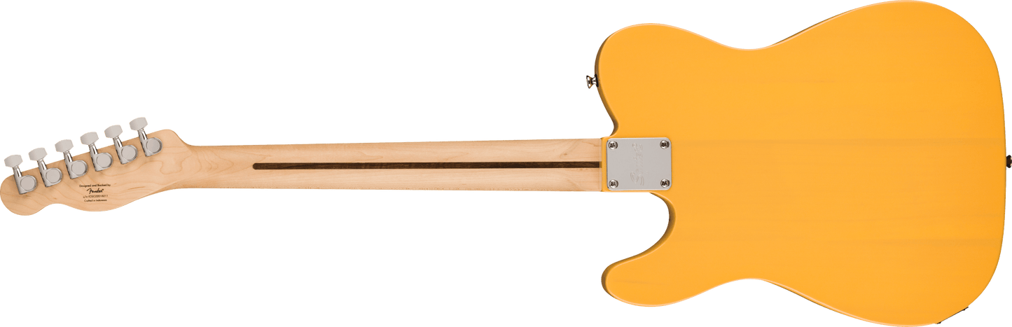 Squier Sonic® Telecaster®, Maple Fingerboard, Black Pickguard, Butterscotch Blonde