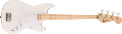 Squier Sonic® Bronco™ Bass, Maple Fingerboard, White Pickguard, Arctic White