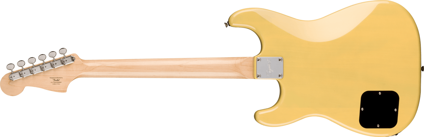 Squier Paranormal Strat-O-Sonic Laurel Fingerboard, Black Pickguard, Vintage Blonde
