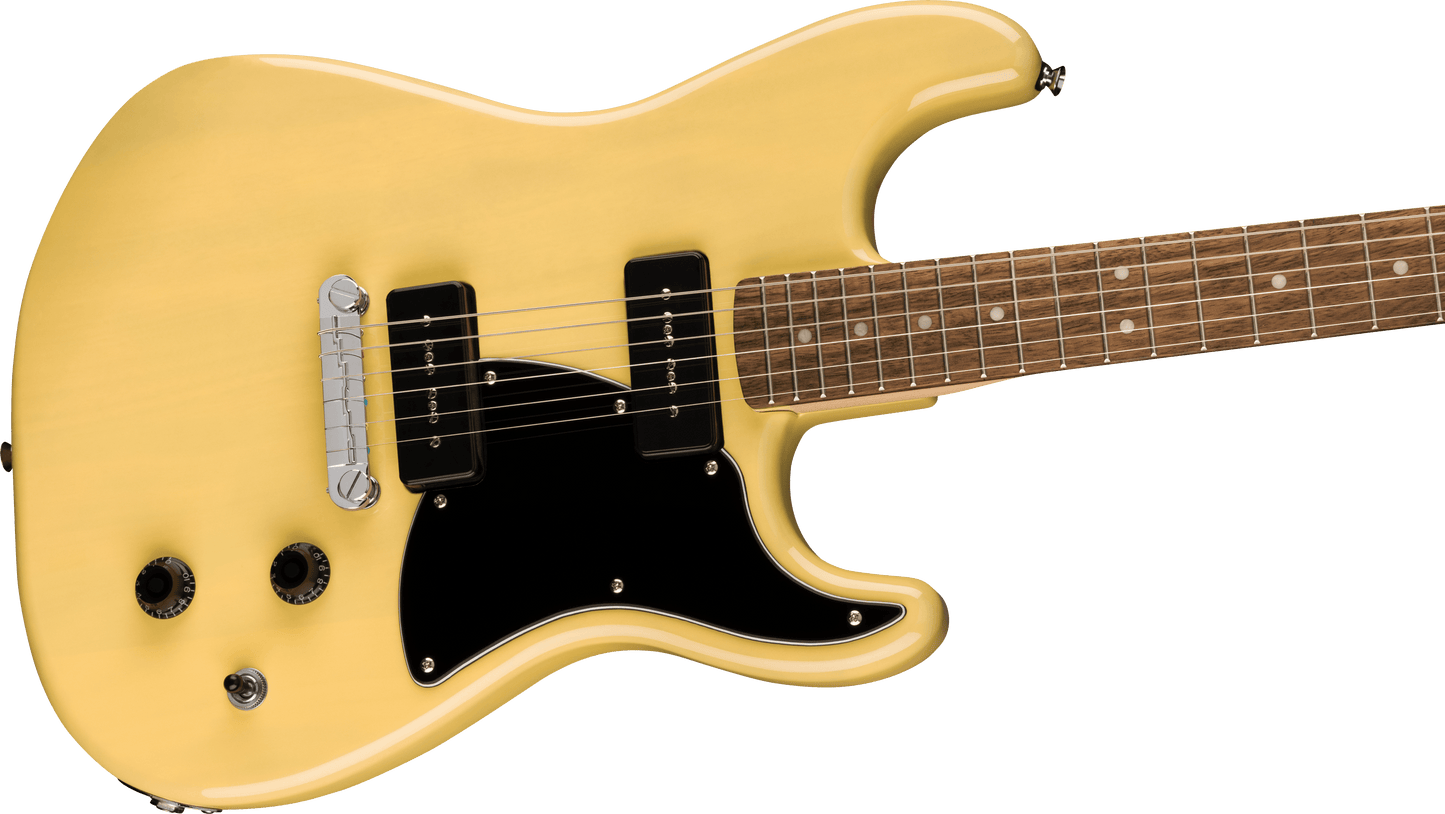 Squier Paranormal Strat-O-Sonic Laurel Fingerboard, Black Pickguard, Vintage Blonde