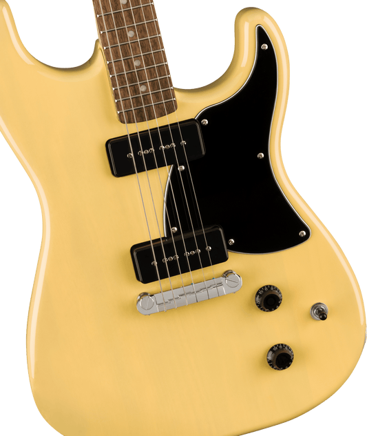 Squier Paranormal Strat-O-Sonic Laurel Fingerboard, Black Pickguard, Vintage Blonde