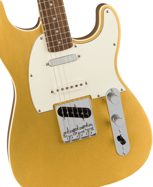 Squier Paranormal Custom Nashville Stratocaster Laurel Fingerboard, Parchment Pickguard, Aztec Gold