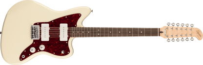 Squier Paranormal Jazzmaster XII, Laurel Fingerboard, Tortoiseshell Pickguard, Olympic White