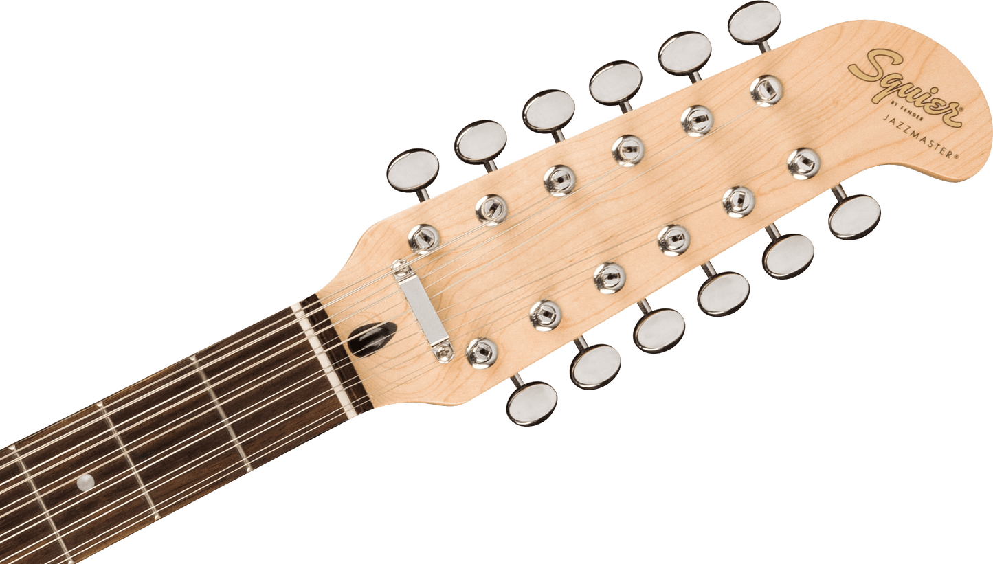 Squier Paranormal Jazzmaster XII, Laurel Fingerboard, Tortoiseshell Pickguard, Olympic White