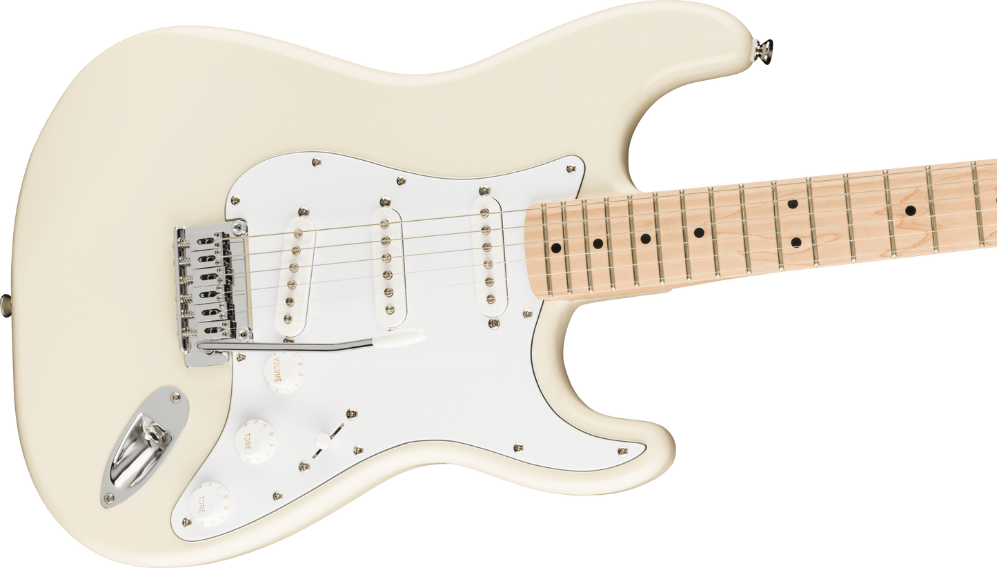 Squier Affinity Series® Stratocaster®, Maple Fingerboard, White Pickguard, Olympic White