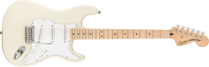 Squier Affinity Series® Stratocaster®, Maple Fingerboard, White Pickguard, Olympic White