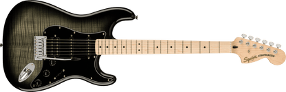 Squier Affinity Series® Stratocaster® FMT HSS, Maple Fingerboard, Black Pickguard, Black Burst