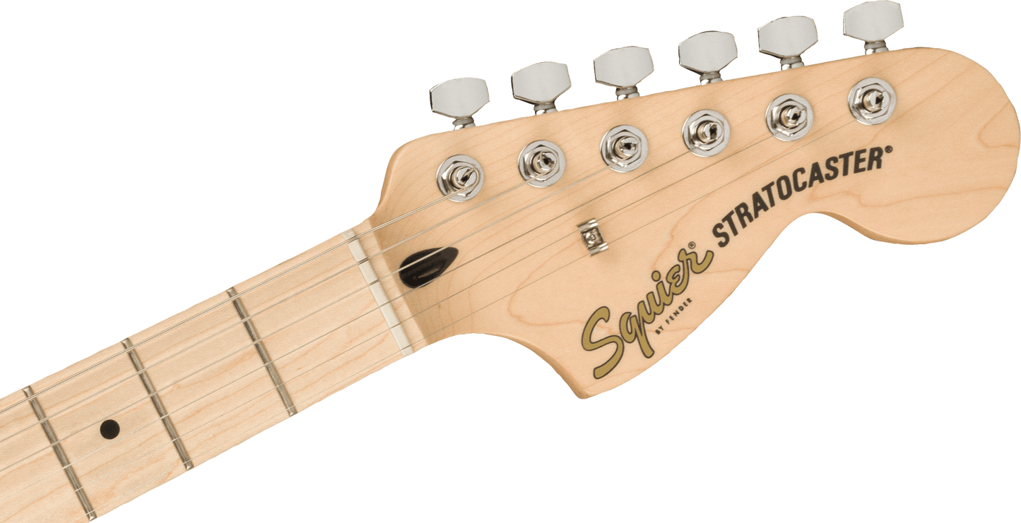 Squier Affinity Series® Stratocaster® FMT HSS, Maple Fingerboard, Black Pickguard, Black Burst