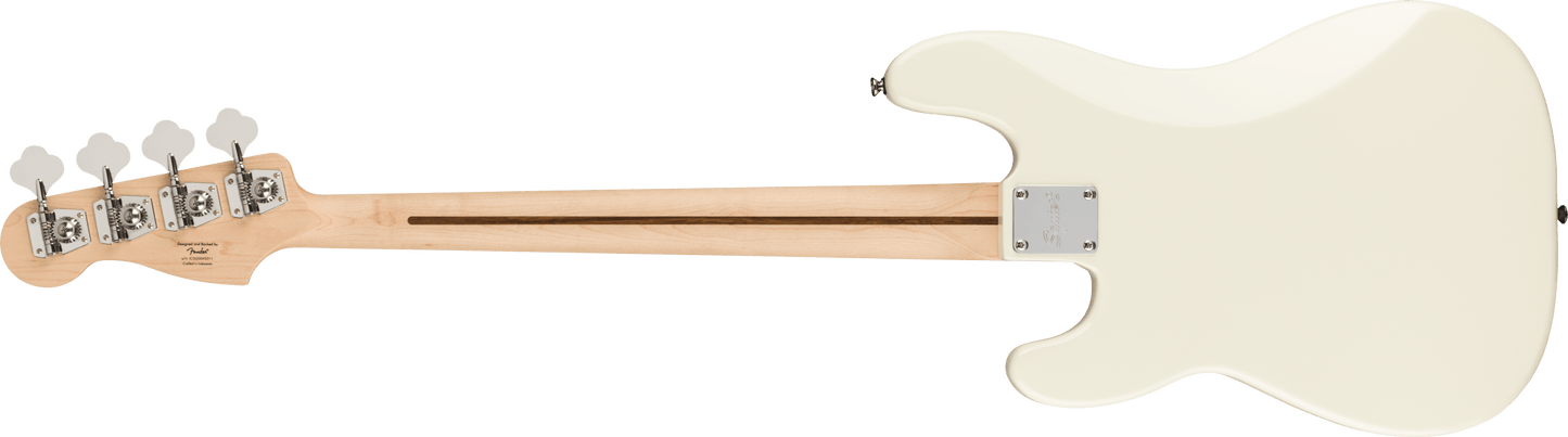 Squier Affinity Series Precision Bass PJ Maple Fingerboard, Black Pickguard, Olympic White