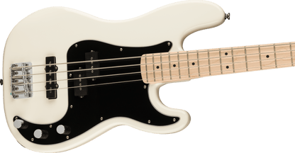 Squier Affinity Series Precision Bass PJ Maple Fingerboard, Black Pickguard, Olympic White