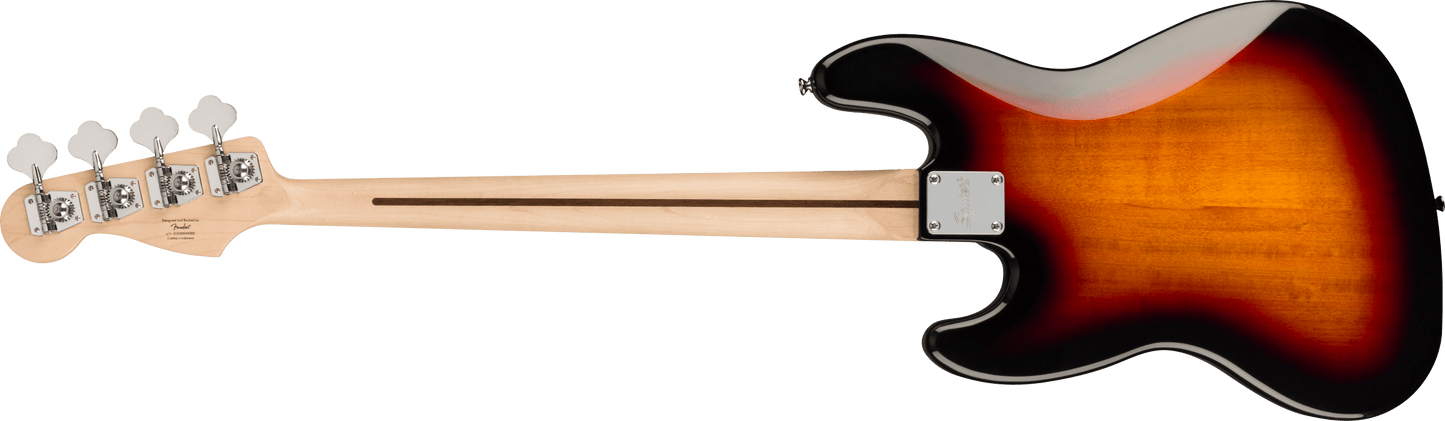 Squier Affinity Series Jazz Bass Maple Fingerboard, White Pickguard, 3-Color Sunburst