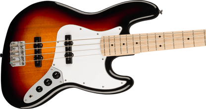 Squier Affinity Series Jazz Bass Maple Fingerboard, White Pickguard, 3-Color Sunburst