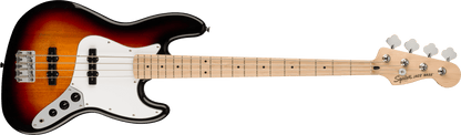 Squier Affinity Series Jazz Bass Maple Fingerboard, White Pickguard, 3-Color Sunburst