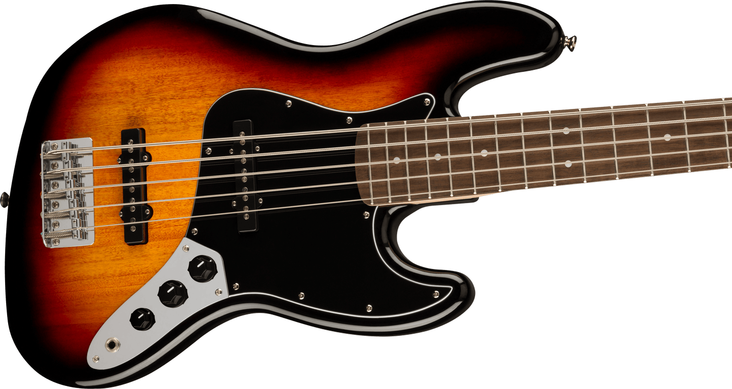 Squier Affinity Series Jazz Bass V Laurel Fingerboard, Black Pickguard, 3-Color Sunburst