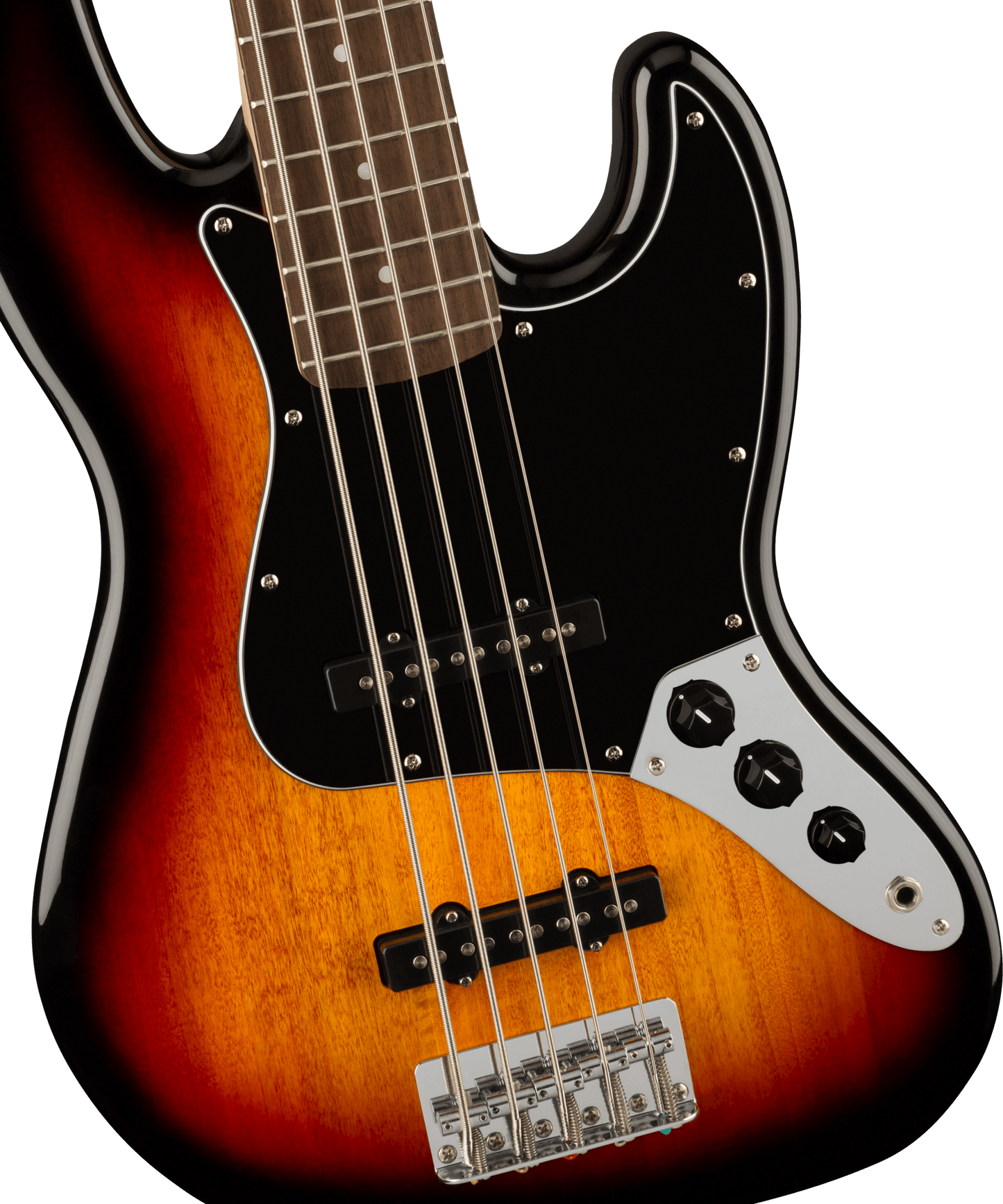 Squier Affinity Series Jazz Bass V Laurel Fingerboard, Black Pickguard, 3-Color Sunburst