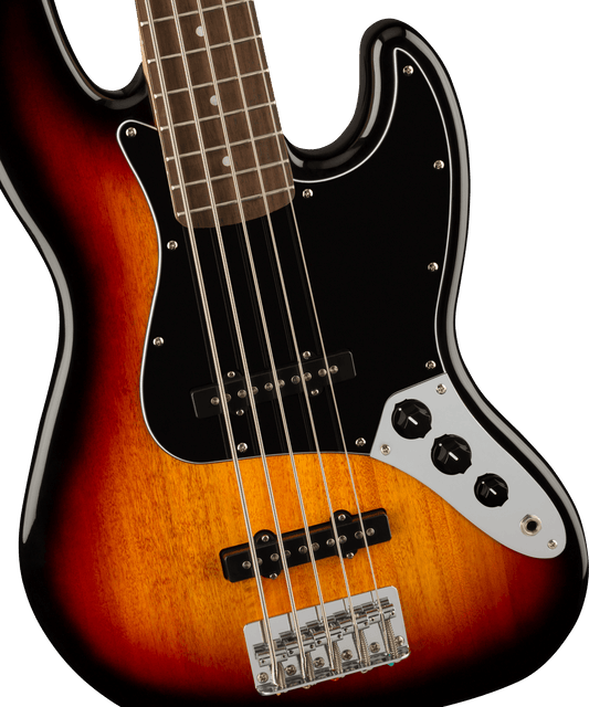 Squier Affinity Series Jazz Bass V Laurel Fingerboard, Black Pickguard, 3-Color Sunburst