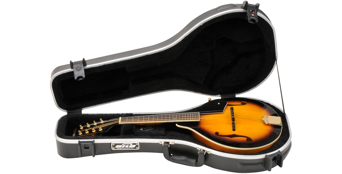 SKB Universal A-style Mandolin Case - TSA Latch, Over-Molded Handle