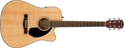 Fender CD-60SCE Dreadnought Acoustic Guitar, Walnut Fingerboard, Natural