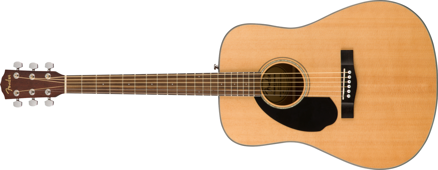 Fender CD-60S Left Hand Acoustic Guitar Walnut Fingerboard, Natural