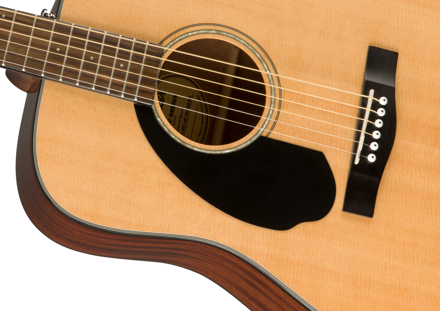 Fender CD-60S Left Hand Acoustic Guitar Walnut Fingerboard, Natural