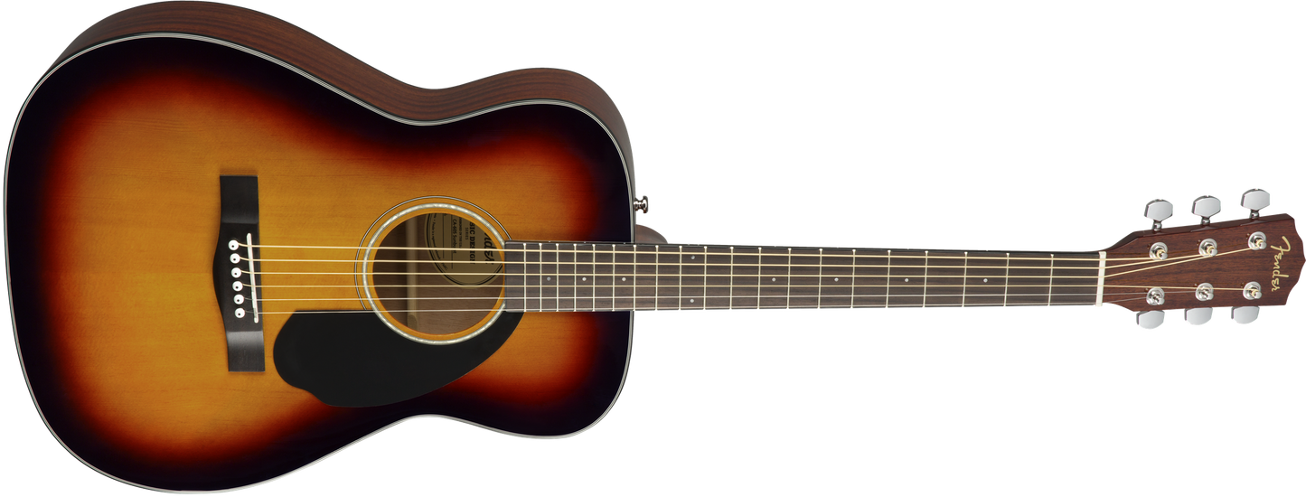 Fender CC-60S Concert Acoustic Guitar Walnut Fingerboard 3-Color Sunburst
