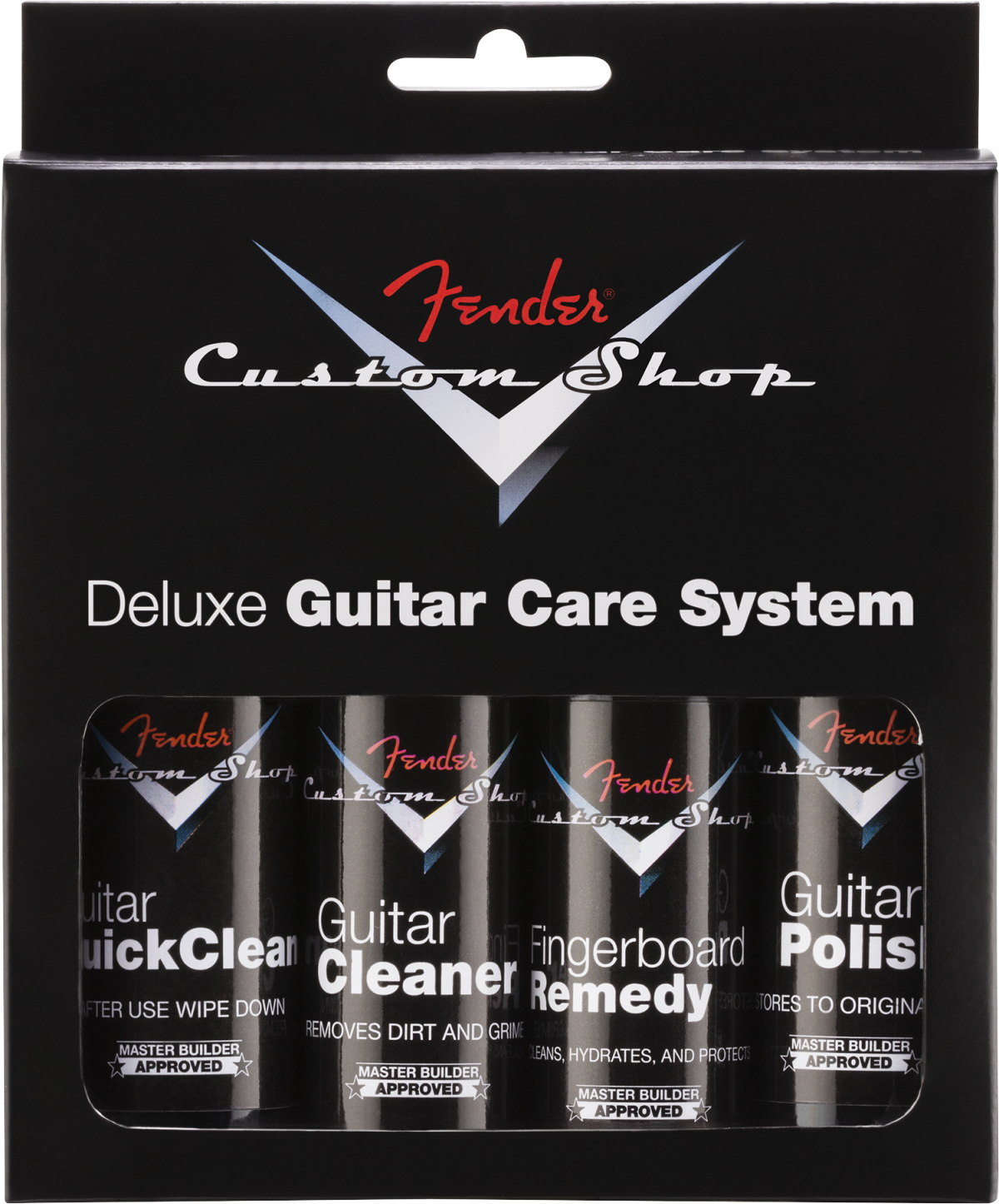 Fender Custom Shop Deluxe Guitar Care System, 4 Pack, Black 0990539000