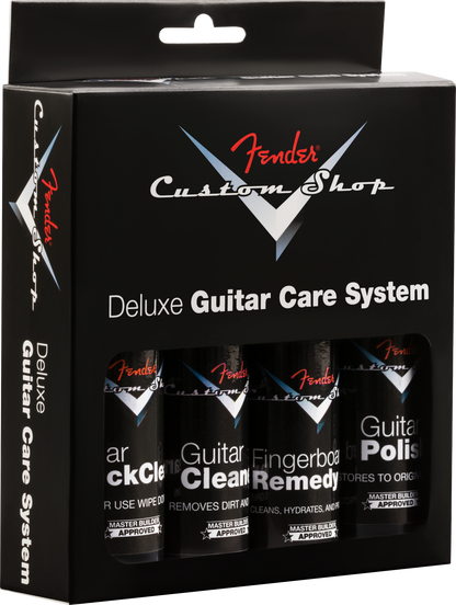 Fender Custom Shop Deluxe Guitar Care System, 4 Pack, Black 0990539000