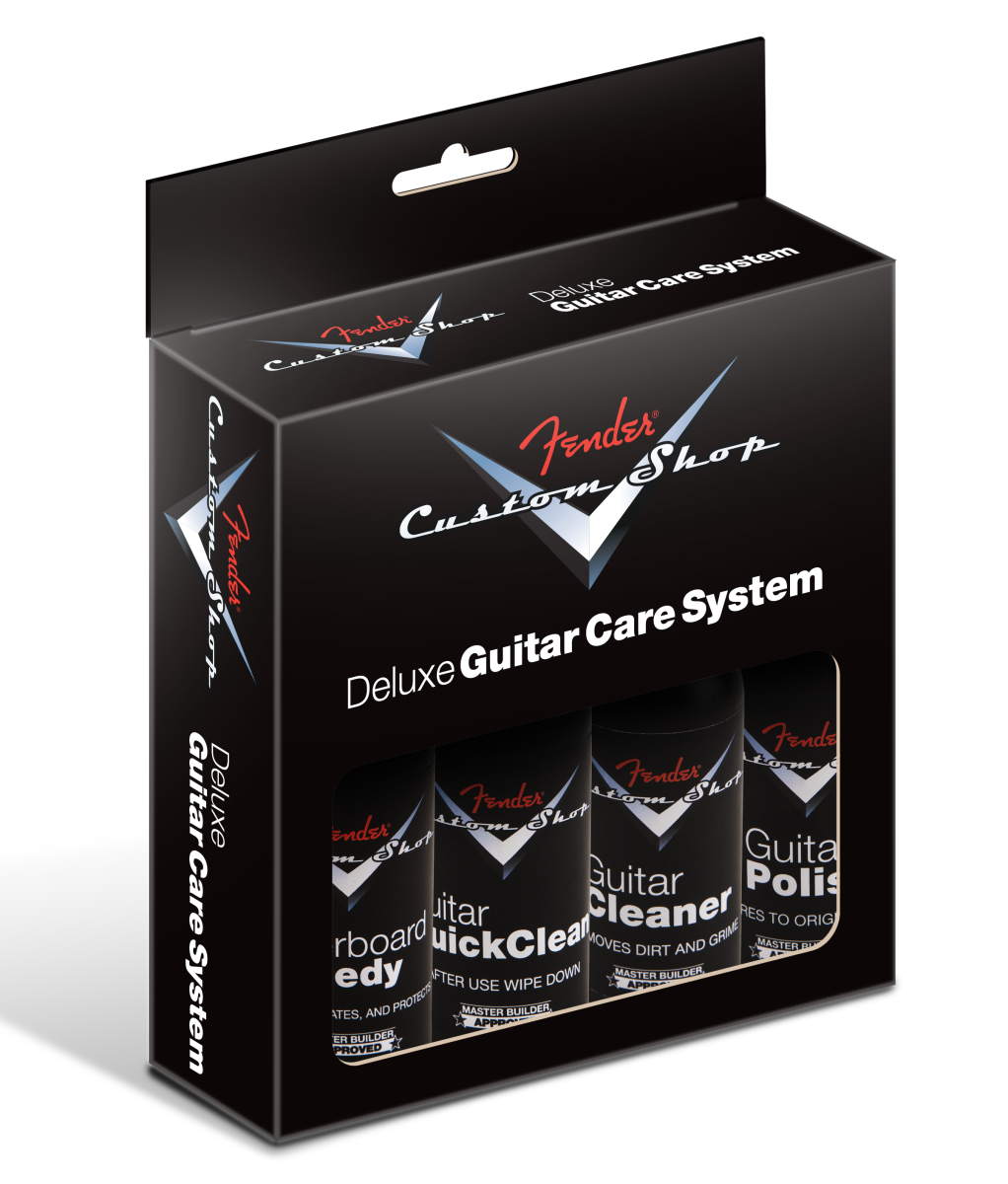 Fender Custom Shop Deluxe Guitar Care System, 4 Pack, Black 0990539000