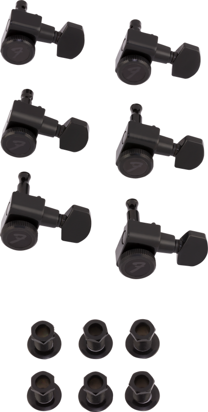 Fender Locking Stratocaster®/Telecaster® Staggered Tuning Machines (Black) (6) 0990818400