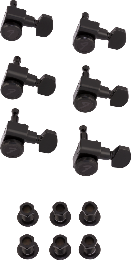 Fender Locking Stratocaster®/Telecaster® Staggered Tuning Machines (Black) (6) 0990818400