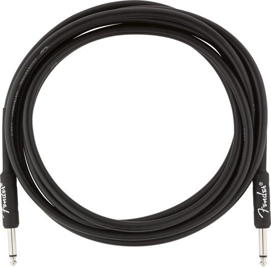 Fender Professional Series Instrument Cable, Straight/Straight, 10', Black 0990820024