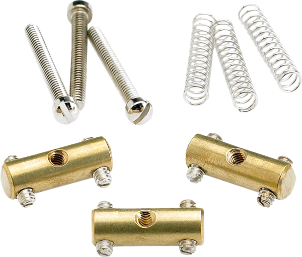 Fender Pure Vintage '52 Telecaster® Saddle Kit, Brass (3) 0990843000