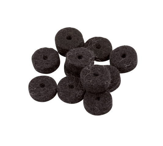 Fender Black Strap Button Felt Washers (12)