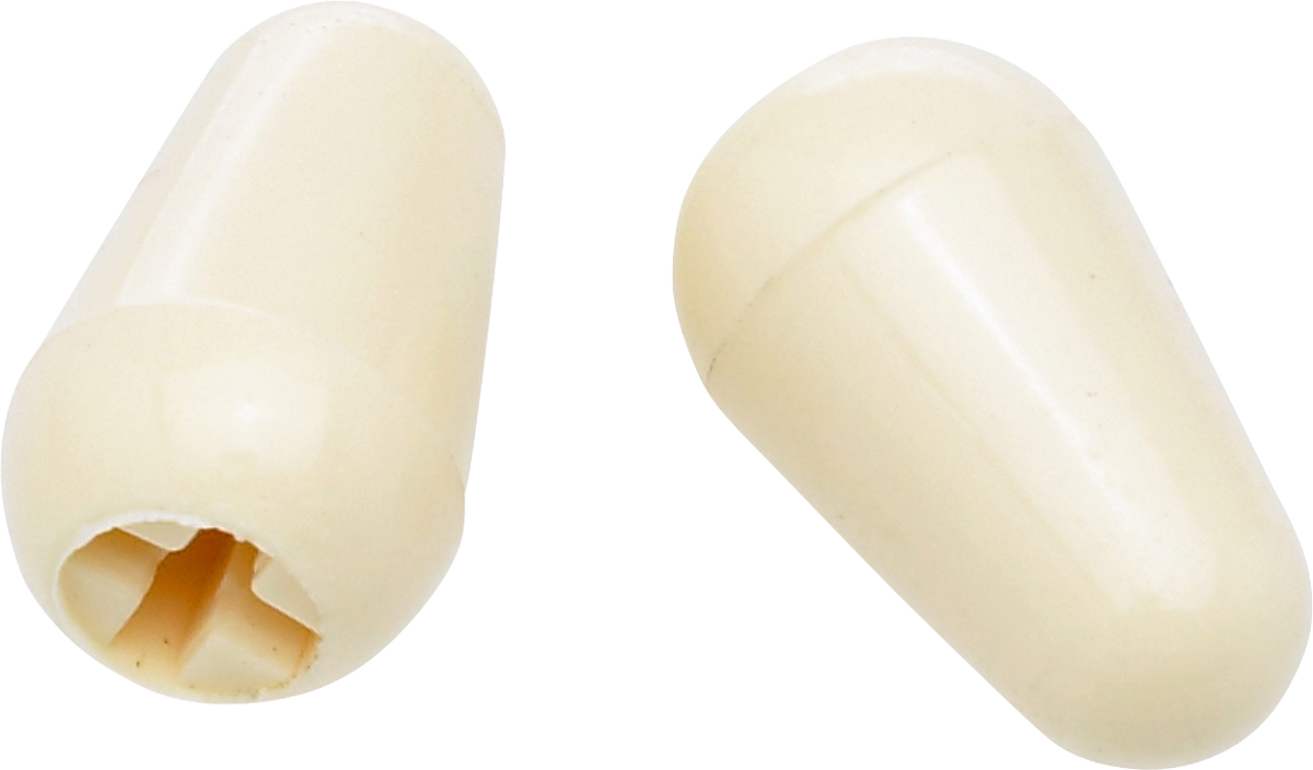 Fender Stratocaster Switch Tips, Aged White (2)